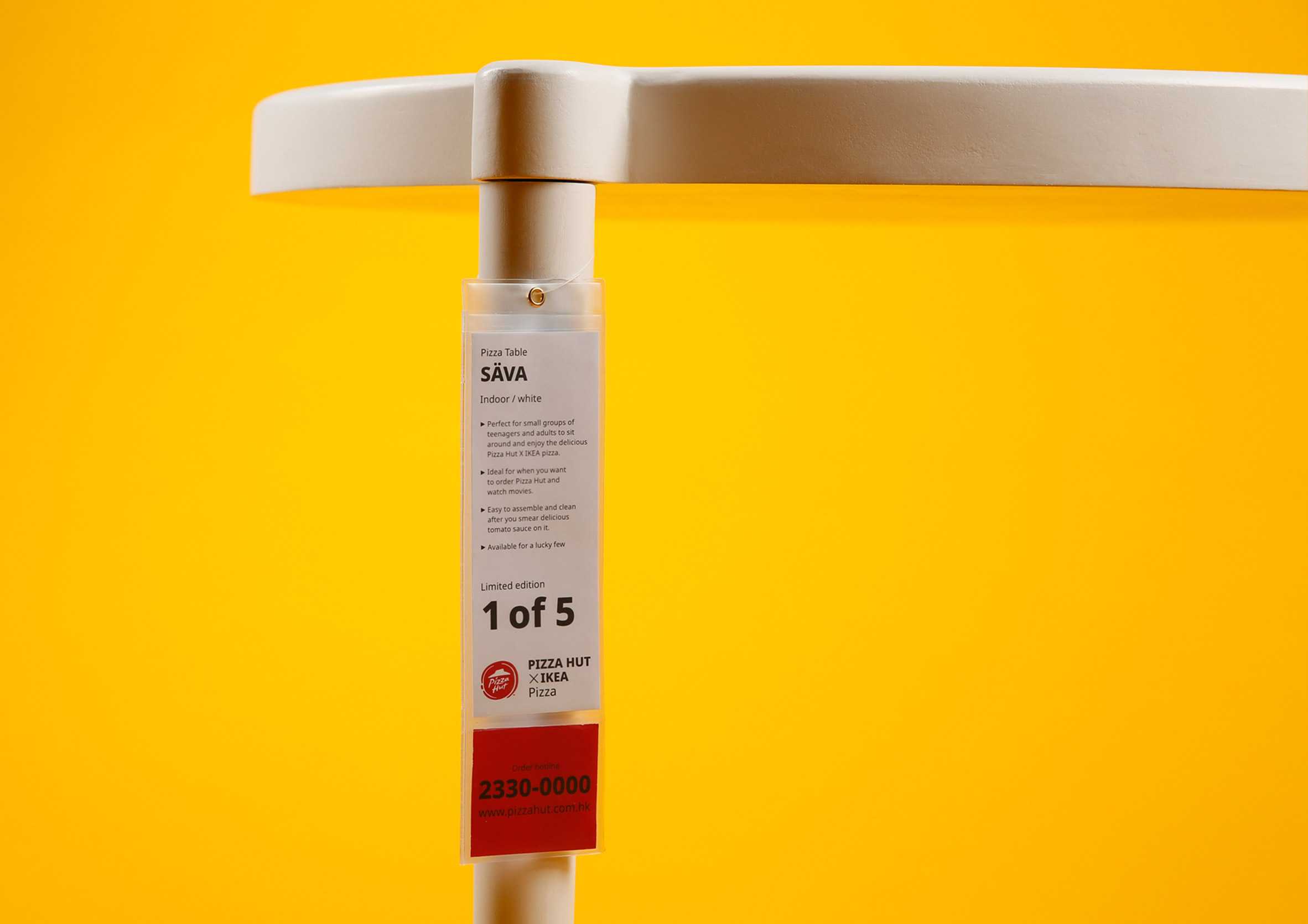 宜家和必胜客合作创建全尺寸版本的披萨盒桌