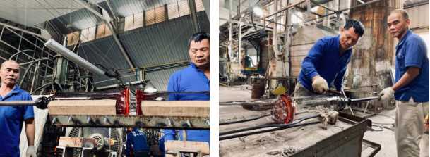 灵感来自竹子形状的玻璃花瓶