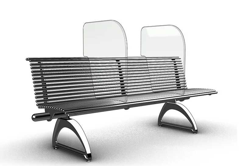 针对冠状病毒而设计的长凳系列 'shield'