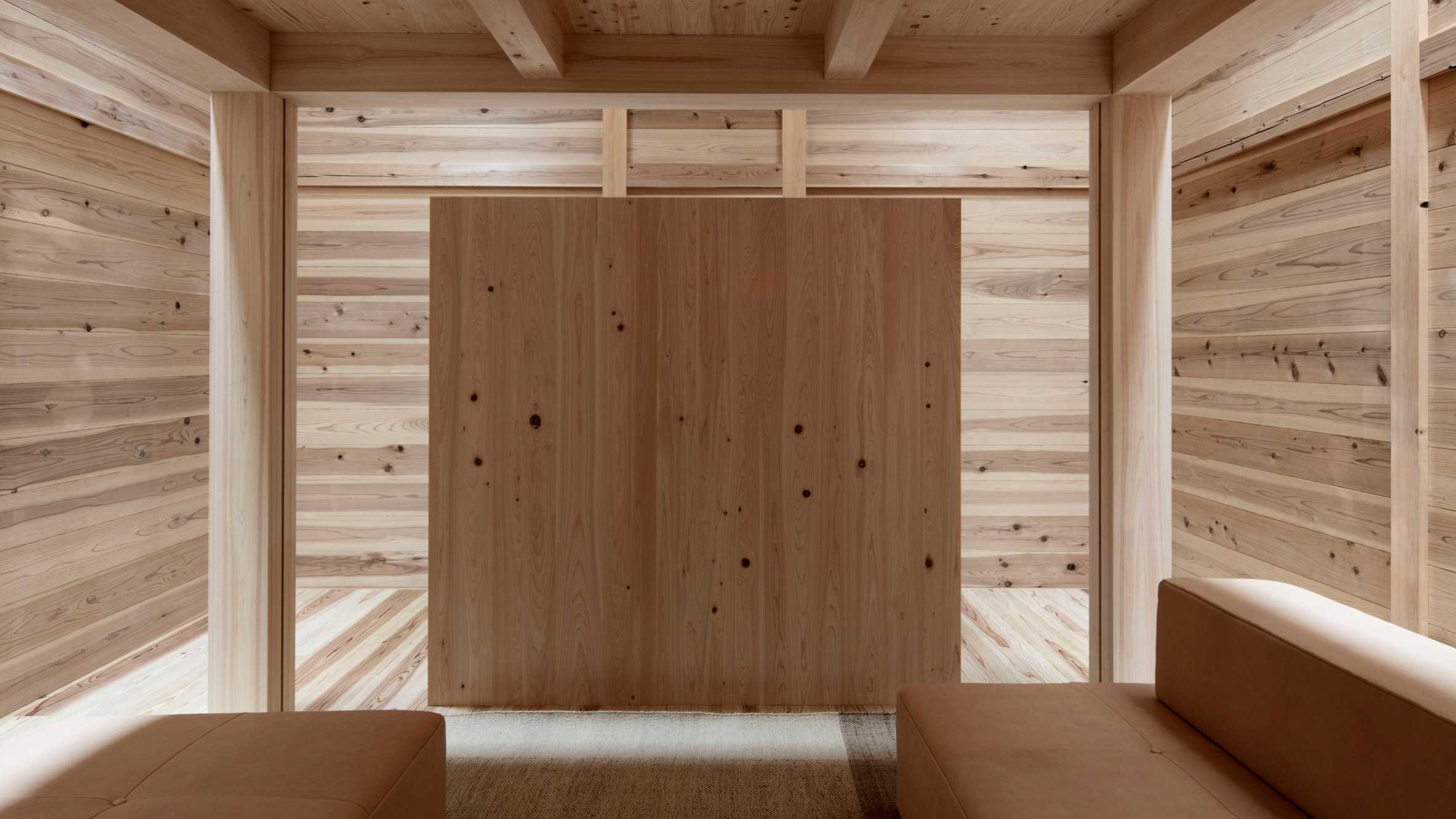 以雪松和柏木为主要建材的疗愈之屋