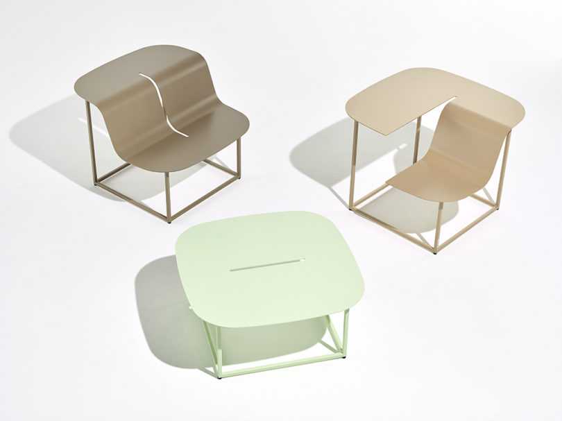 设计灵感来自于海洋魔鬼鱼的家具系列