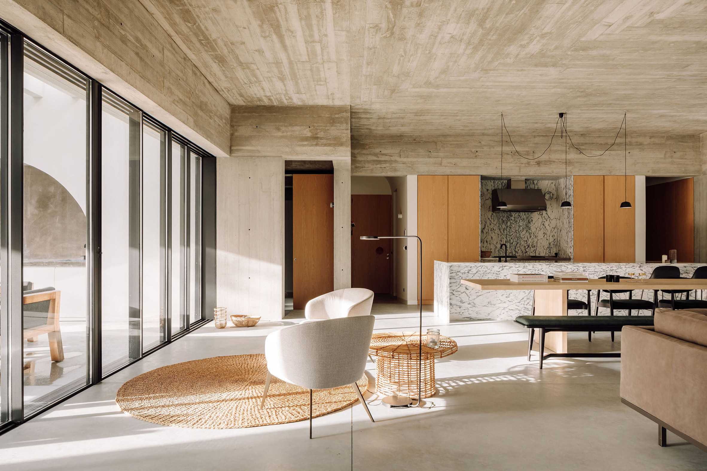 三重视角客厅构成葡萄牙Casa Meco的核心