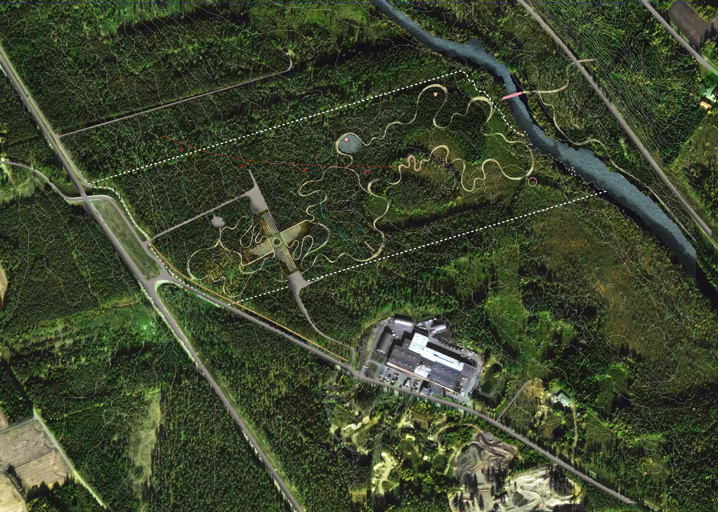 建筑工作室BIG在挪威森林为Vestre设计家具工厂