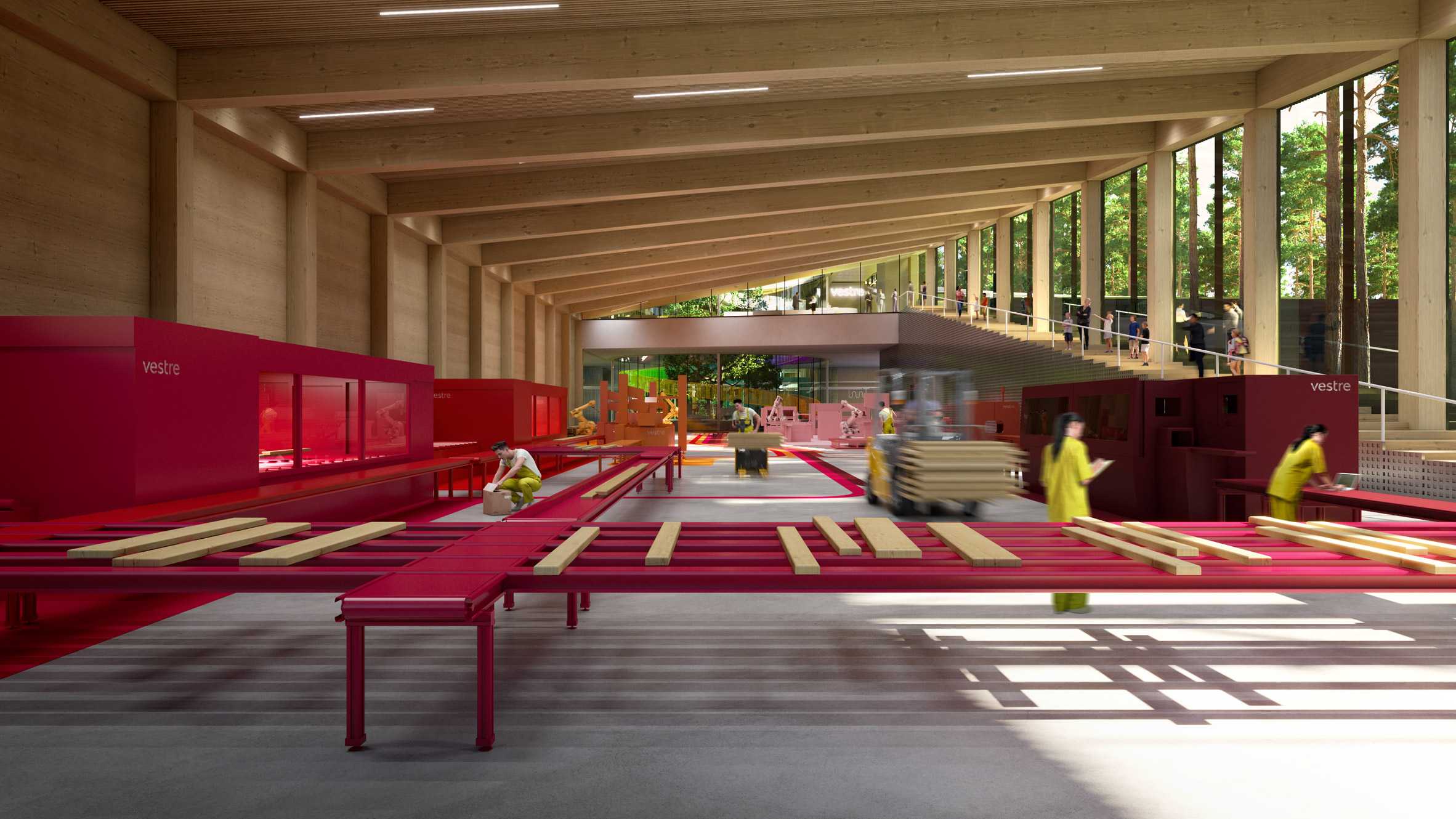 建筑工作室BIG在挪威森林为Vestre设计家具工厂