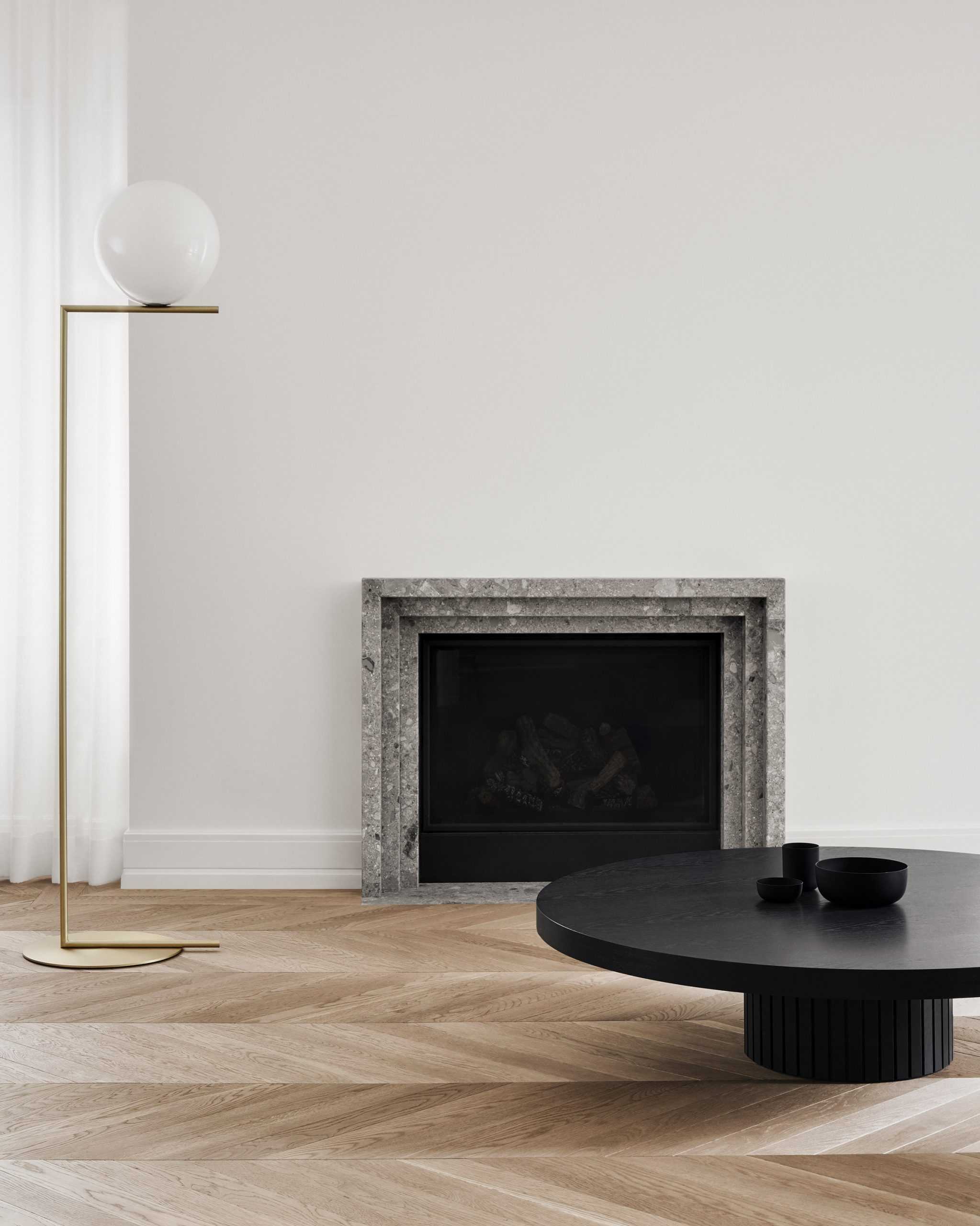 Atelier Barda装修的蒙特利尔房屋，黑白对比