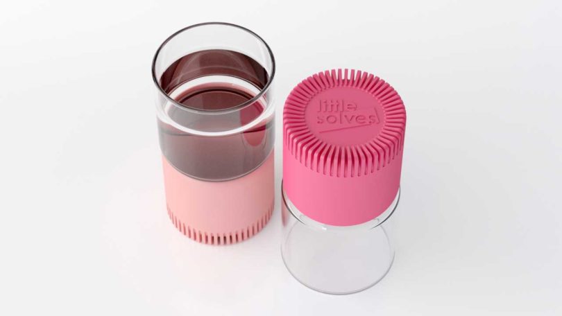 LittleSolves设计安静的玻璃杯，避免在放下时产生噪音