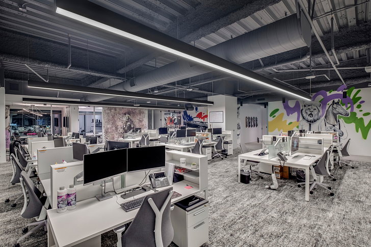 Ware Malcomb在恩西诺设计欧莱雅Pulp Riot办公室