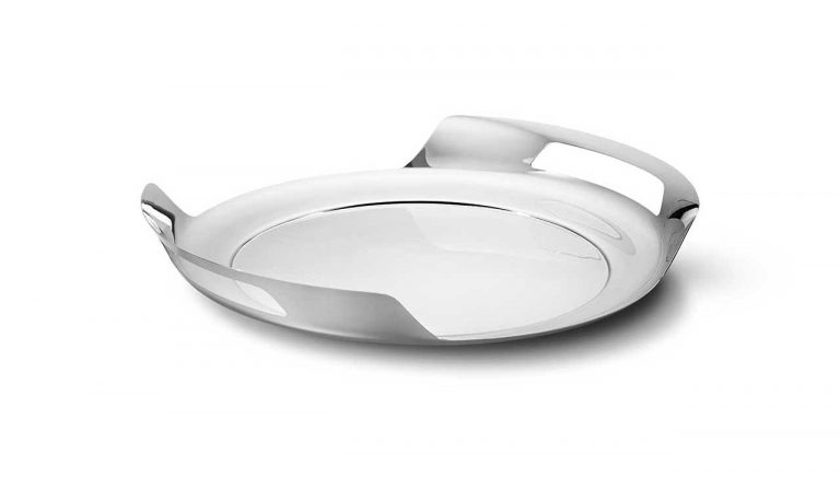 来自Georg Jensen的现代主义不锈钢Helix 咖啡壶和茶具