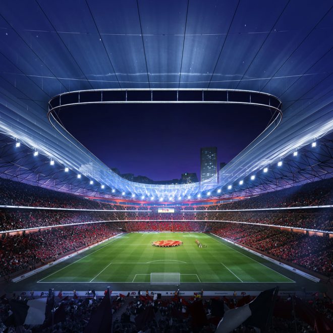 扎哈·哈迪德（Zaha Hadid）建筑师事务所在中国设计了西安国际足球中心