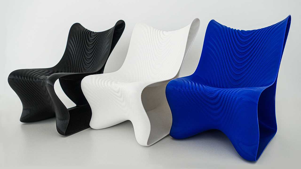 波动+未来主义，与Mawj 3D打印椅子见面