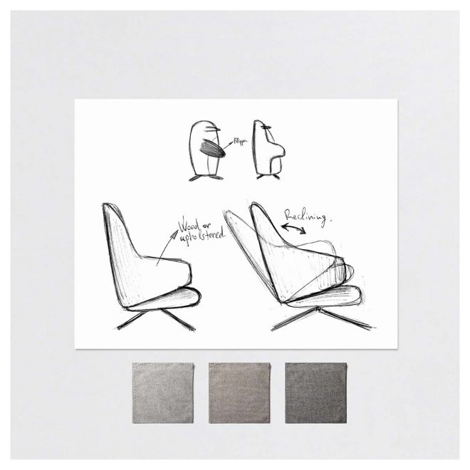 丹麦家具品牌：Santiago Sevillano为Bolia设计的“Clara”扶手椅，灵感来自企鹅