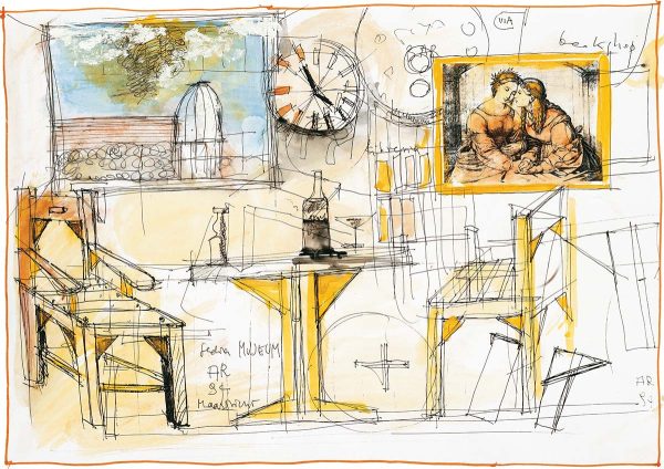 Aldo Rossi 在米兰 Novecento 博物馆的设计展