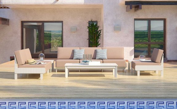 两个采用再生塑料的新户外系列家具