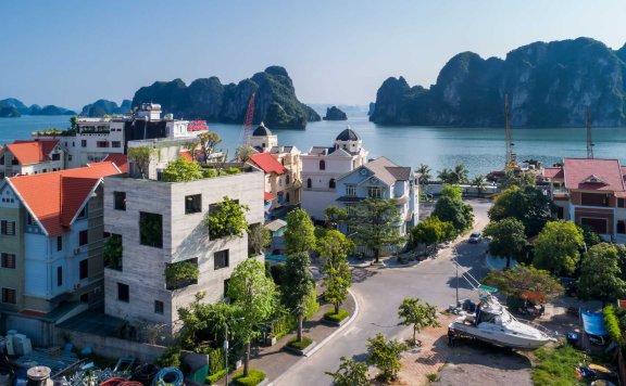 越南下龙湾别墅的“树木之屋”