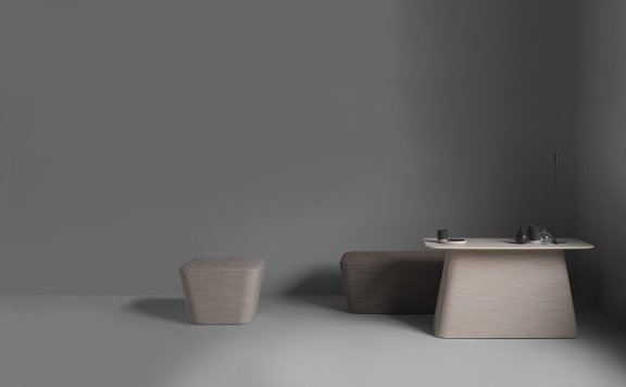 灵感来自日本石头花园的“Osaka”家具