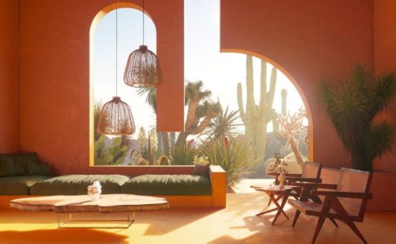 Davit 和 Mary Jilavyan 设计了一个色彩缤纷的3D世界，以逃脱冠状病毒封锁的阴霾