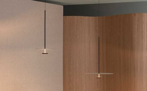 圆与圆交映的辉光, Flat灯饰匀散极简美学