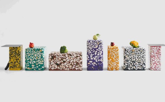 俄罗斯Lick My Brick工作室的水磨石家具系列