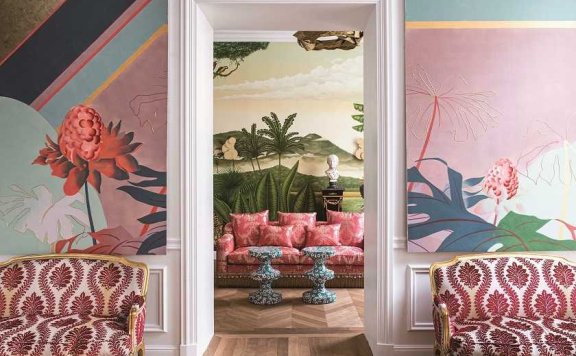 中西共融:中国风与欧洲古典结合的墙纸艺术