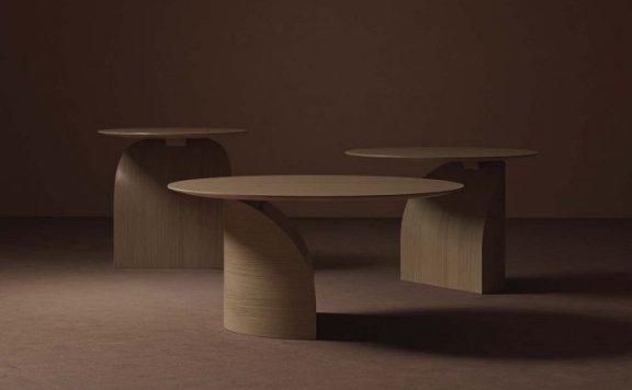 瑞典家具品牌:Swedese推出了一个具有微妙平衡的雕塑桌子-Savoa