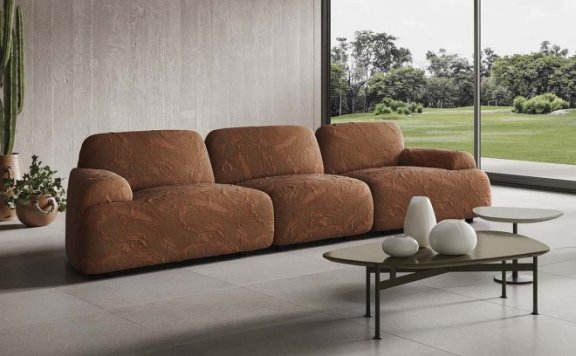 Buddie的有机造型，由Mauro Lipparini为Natuzzi设计