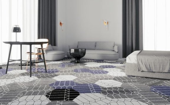 Moooi地毯瓷砖为地板带来了全新的多功能性
