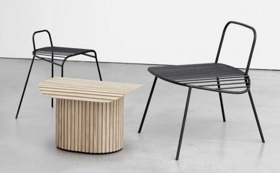 Studio HHID 的 KNTR 家具系列融入户外空间